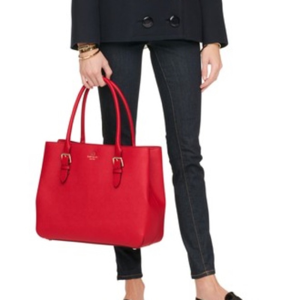 Fabulous Poppy Red Leather Kate Spade New York bag